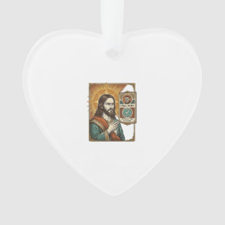Jesus gefälschtes verifiziertes Häkchen Betrug Tro Ornament