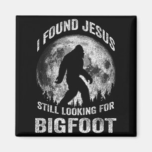 Jesus gefunden, Bigfoot lustig aussehend, christli Magnet