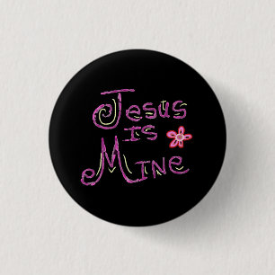 Jesus gehört mir Christlicher Spruch Button