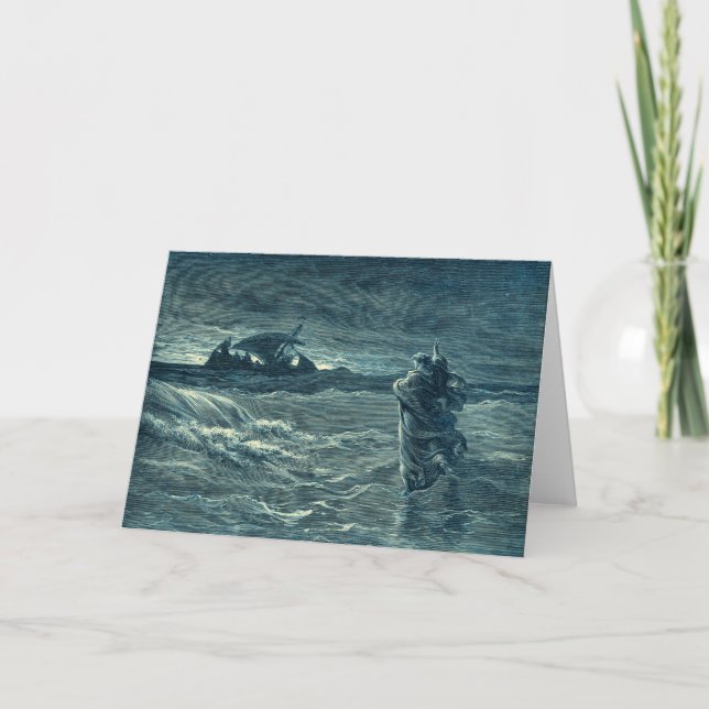 Jesus geht am Meer spazieren | Bibel Karte (Vorderseite)