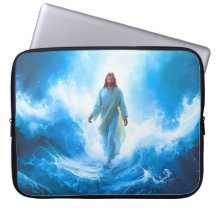 Jesus geht auf dem Ozean Laptop-Hülle/Schutz