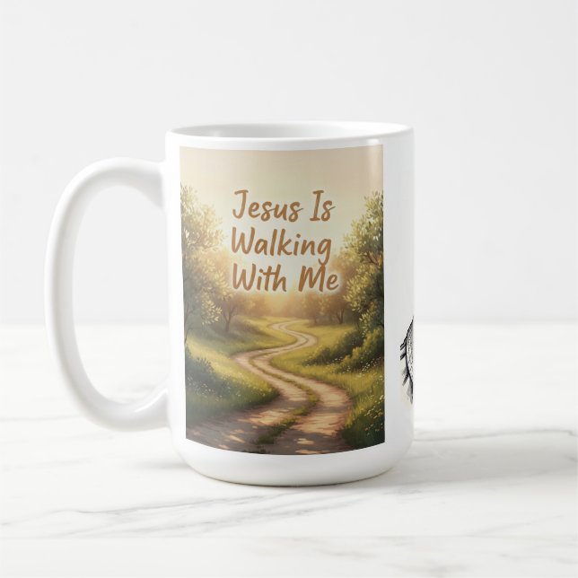 Jesus geht mit mir Tasse (Links)