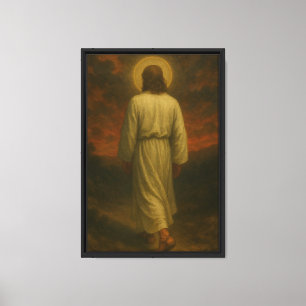 Jesus geht zum Licht Leinwanddruck