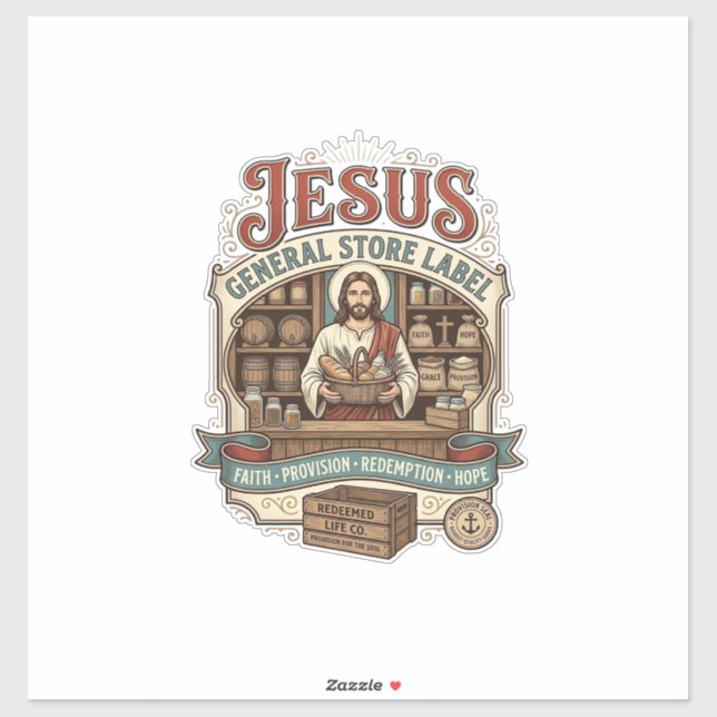 Jesus Gemischtwarenladen Label Jesus Gemischtwaren (Blatt)