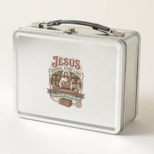 Jesus Gemischtwarenladen Label Jesus Gemischtwaren Metall Brotdose