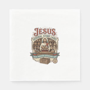Jesus Gemischtwarenladen Label Jesus Gemischtwaren Serviette