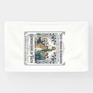 Jesus Genealogie Familienstammbaum-Shirt Glaube ba Banner
