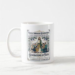Jesus Genealogie Familienstammbaum-Shirt Glaube Ba Kaffeetasse