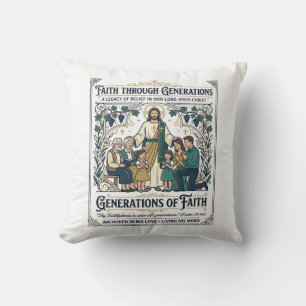 Jesus Genealogie Familienstammbaum-Shirt Glaube Ba Kissen