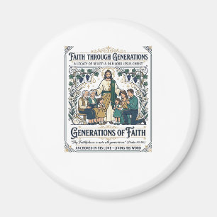 Jesus Genealogie Familienstammbaum Shirt Glaube Ba Magnet