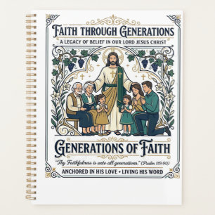 Jesus Genealogie Familienstammbaum-Shirt Glaube Ba Planer