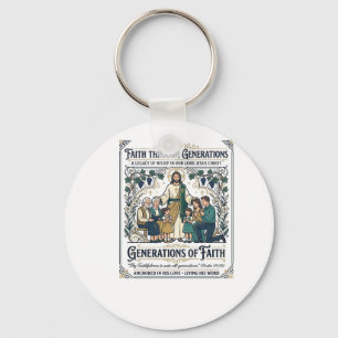 Jesus Genealogie Familienstammbaum-Shirt Glaube Ba Schlüsselanhänger