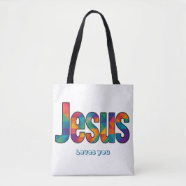 Jesus geometrisches Muster Tasche