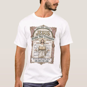 Jesus Gesangbuch Seite Typografie Jesus Gesangbuch T-Shirt