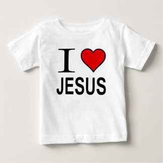 Jesus Geschenke I Liebe Jesus Logo auf dem Säuglin Baby T-shirt