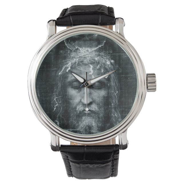 Jesus Gesicht  Armbanduhr (Vorderseite)