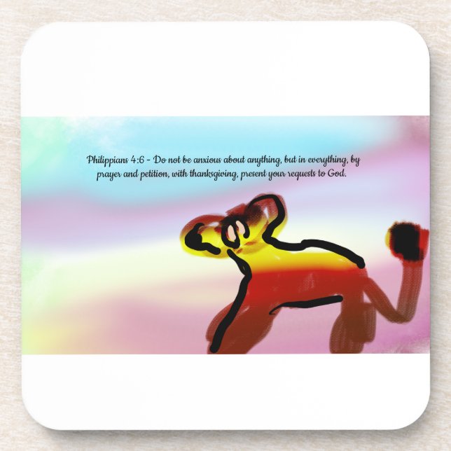 jesus get this  getränkeuntersetzer (Vorderseite)