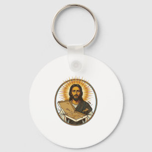 Jesus getäuscht durch leere Pizzaschachtel Party F Schlüsselanhänger