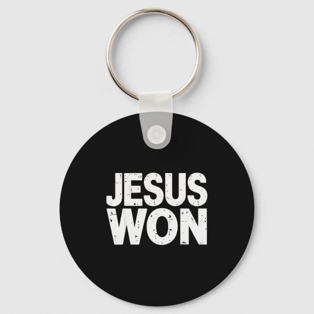 Jesus gewann christlichen Glauben religiös  Schlüsselanhänger (Vorderseite)