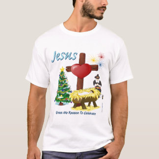 Jesus gibt mir Grund, Shirt (2 Seiten) zu feiern