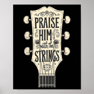 Jesus Gitarrist lobt ihn mit den Streichern Acu Poster