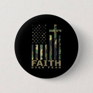 Jesus Glaube über Angst Christliches Kreuz Gott Fa Button