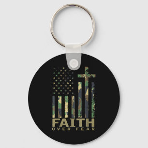 Jesus Glaube über Angst Christliches Kreuz Gott Fa Schlüsselanhänger
