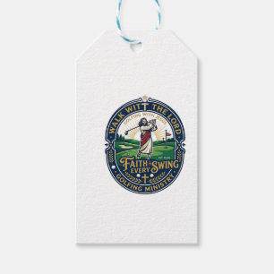 Jesus Golf-Shirt Glaube-basiertes Design_1 Geschenkanhänger