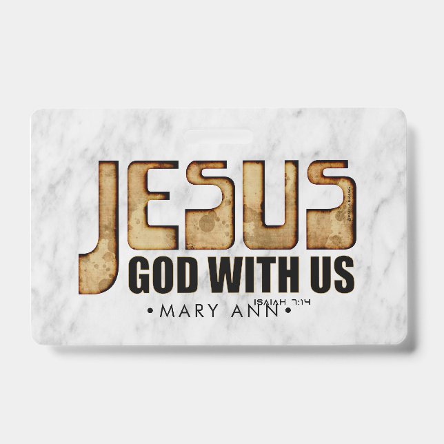 JESUS: Gott mit uns Ausweis (Vorderseite)