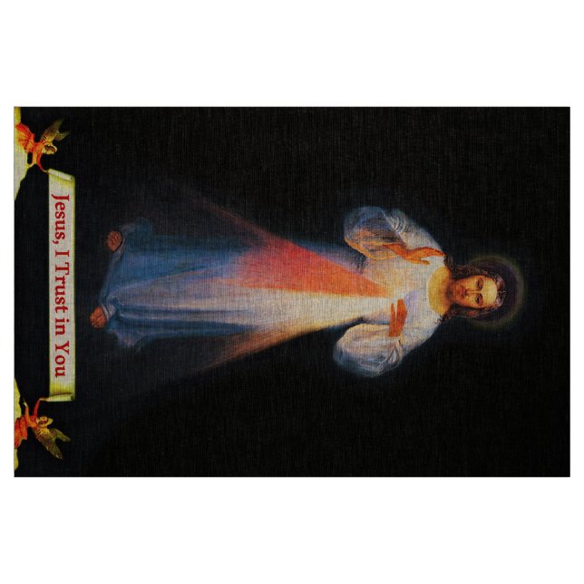 Jesus Göttliche Barmherzigkeit Faustina 02 201 Stoff (Fat Quarter (45,7 x 55,9 cm))