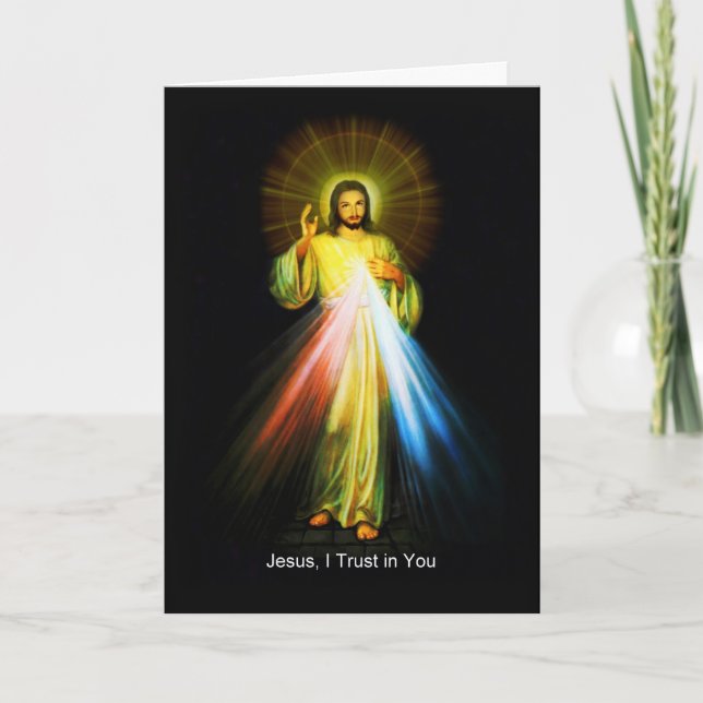 Jesus Göttliche Grußkarte Karte (Vorderseite)