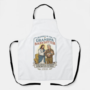 Jesus Großeltern Babysitten Humor Shirt Glaube B Schürze