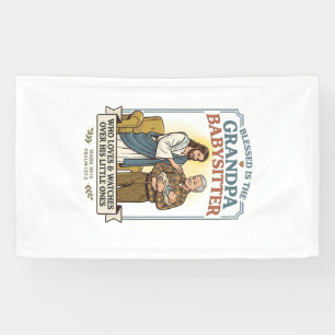 Jesus Großeltern Babysitting Humor T-Shirt Glaube  Banner
