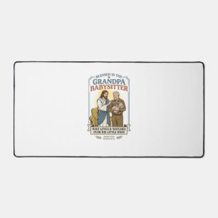 Jesus Großeltern Babysitting Humor T-Shirt Glaube  Schreibtischunterlage