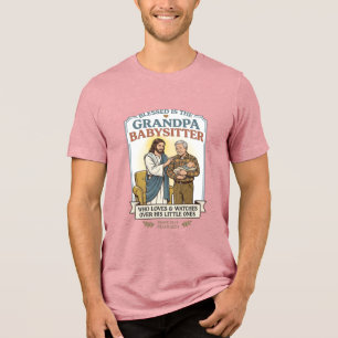 Jesus Großeltern Babysitting Humor T-Shirt Glaube Tri-Blend Shirt