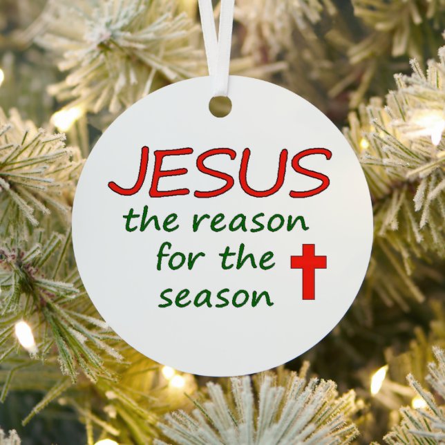 JESUS Grund der Saison Ornament Aus Metall (InSitu)