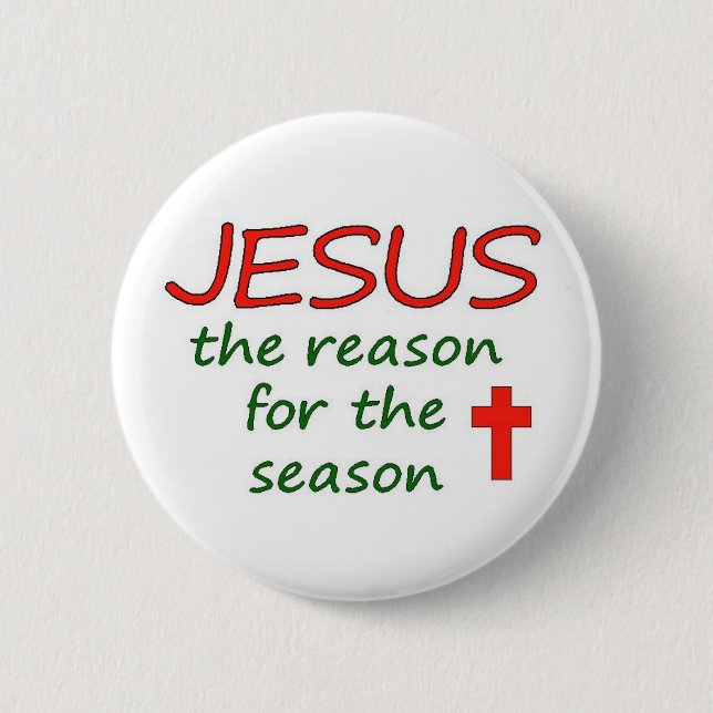 JESUS-Grund für Jahreszeit Button (Vorderseite)