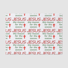 JESUS-Grund für Jahreszeit Seidenpapier
