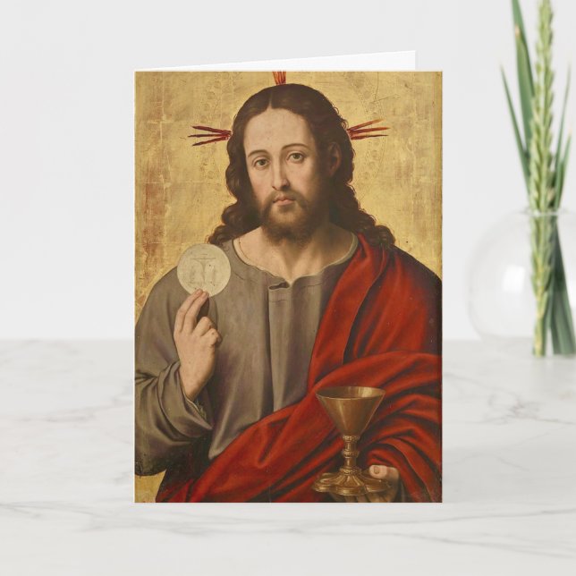 Jesus Grußkarte Karte (Vorderseite)