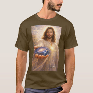 Jesus hält das Universum in Seinen Händen T-Shirt