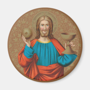 Jesus hält die Eucharistie empor (SNV 050) Magnet