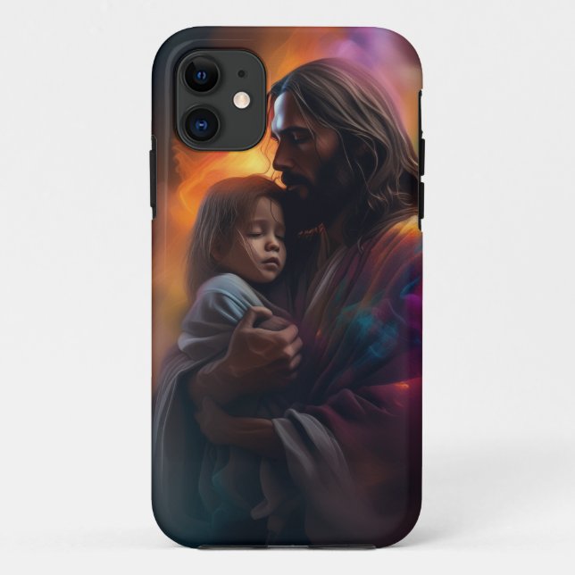 Jesus hält ein Kind für Komfort Case-Mate iPhone Hülle (Rückseite)