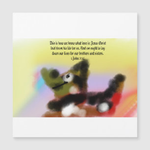 jesus hand magnetkarte