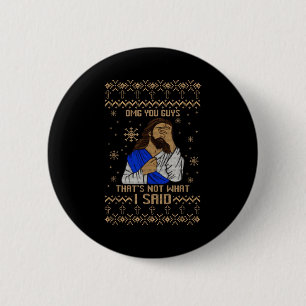 Jesus Hässliches Weihnachten Omg Leute Das ist nic Button