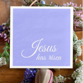 Jesus hat Bluebell Lila Christlichen Ostern Serviette