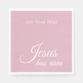 Jesus hat Christliches Ostern mit eigenem Text ros Serviette