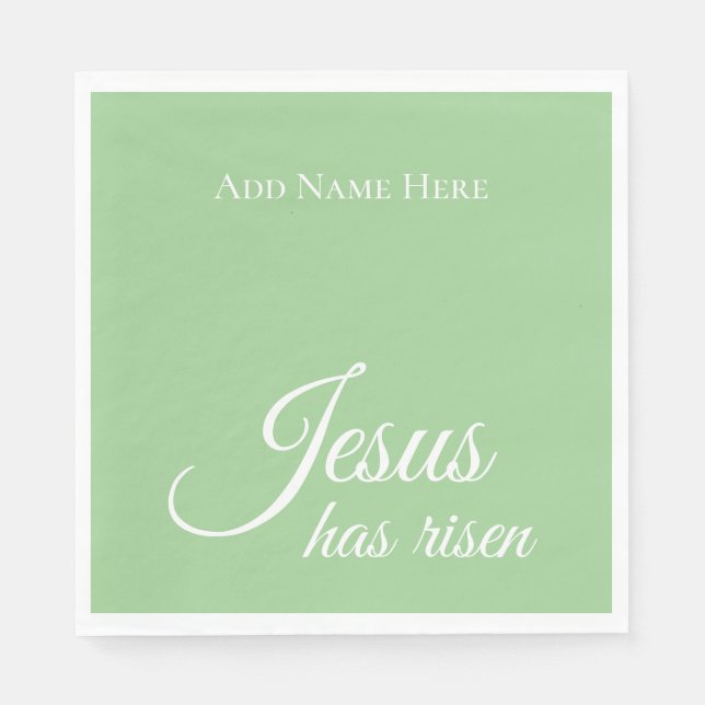 Jesus hat Christliches Ostern von Angewohnheit zu  Serviette (Vorderseite)