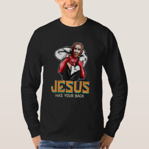 Jesus hat deinen Rücken Jiujitsu T-Shirt