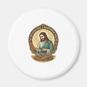 Jesus hat den flachen Yoga-Ball komplett entleert Magnet