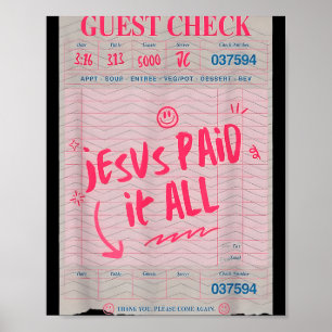 Jesus hat es alle lustigen Christlichen Glaubensbi Poster